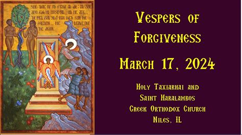 Vespers Of Forgiveness March Youtube