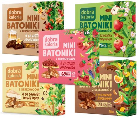 DOBRA KALORIA MINI BATONIKI ZESTAW MIX 5 SMAKÓW 13301536858 Allegro pl