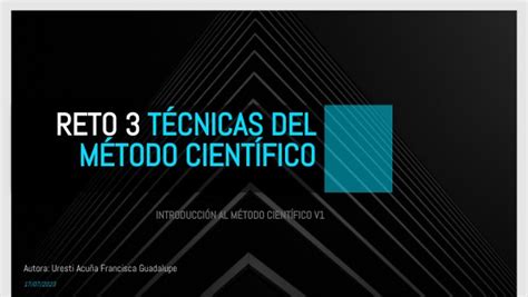 R3 Técnicas Del Método Científico