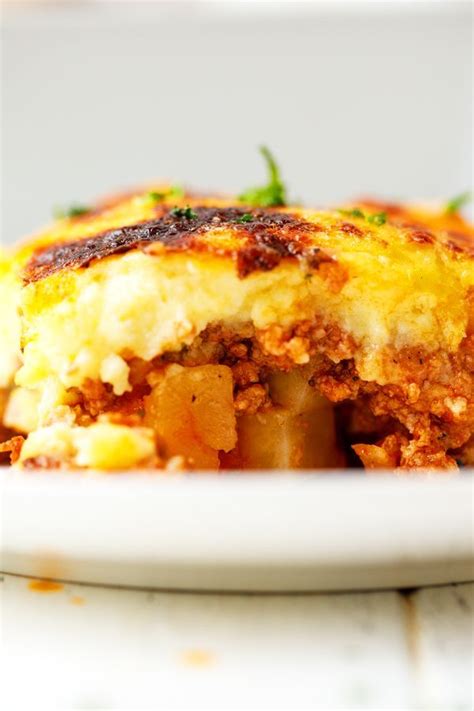 Potato Moussaka Recipe A Traditional Bulgarian Dish Made With Cubed