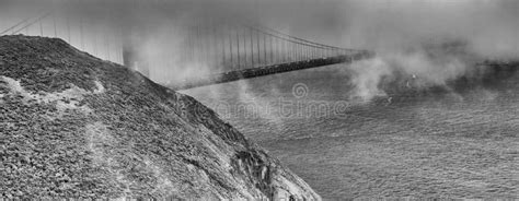 Golden Gate Bridge on a Foggy Day, San Framcisco - California Stock ...