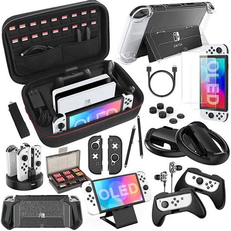 HEYSTOP Switch OLED Accessories Bundle 28 in 1 Compatible with Nintendo ...
