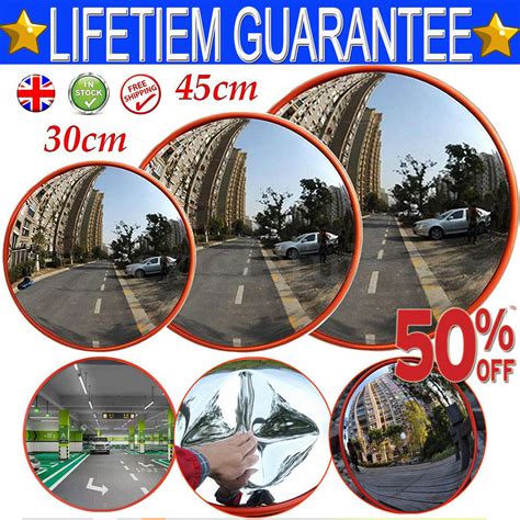 Large Wide Angle Security Curved Convex Road Mirror Traffic Driveway