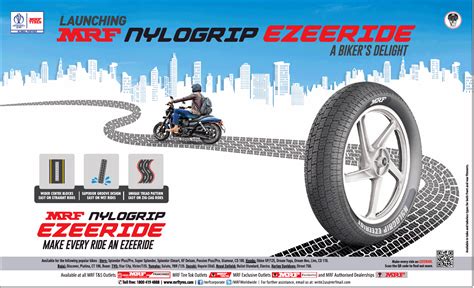 Mrf Tyres Launching Nylogrip Ezeeride Tyres Ad Advert Gallery