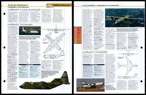 Lockheed C-5 Galaxy - C-141 StarLifter - A-Z #900 World Aircraft Information Page