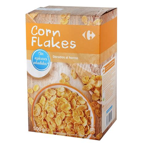 Carrefour Cereales De Maíz Sin Azúcar Añadido Corn Flakes Carrefour 500 G