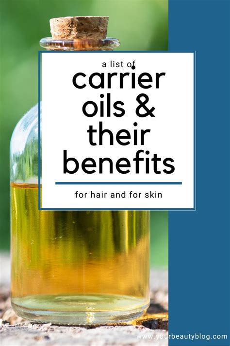 List Of Carrier Oils And Their Benefits Free Printable PDF Chart