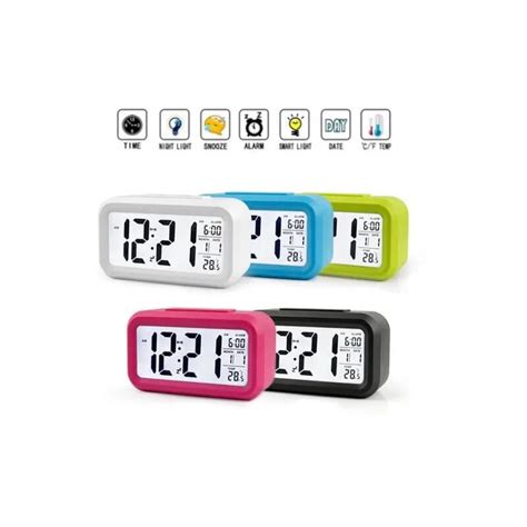 digital thermometer clock  smart alarm clock thermometer calendar