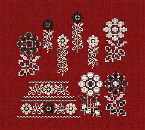 Ukrainian Embroidery Design - Floral Cross Stitch Pattern