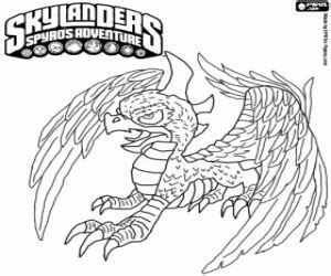 Coloriage Le dragon Skylander Sunburn à imprimer