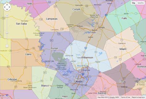 Texas Map Showing Counties - rairwa