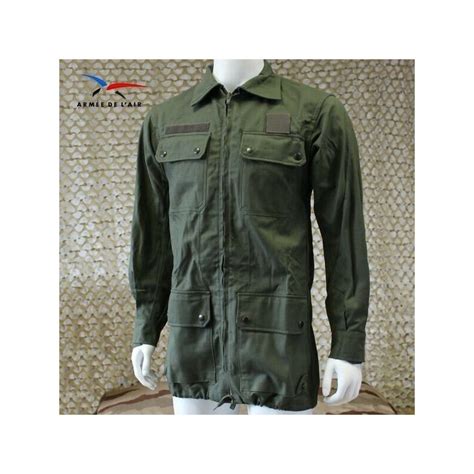 Veste militaire Armée de l air Française verte 4 poches Dan Military