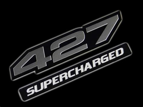 Vms 1 Chevy 427 Ci Supercharged Engine Ho Emblem Silver Black Ebay