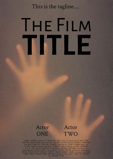 Eerie Film Poster With Shadow Hands Invoking Suspense From Pikwizard