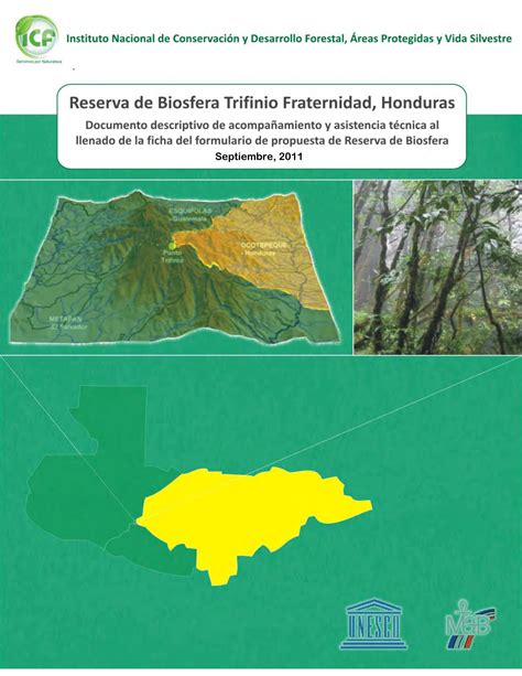 Ficha Unesco Mab Reserva Bi Sfera Trifinio Fraternidad Honduras