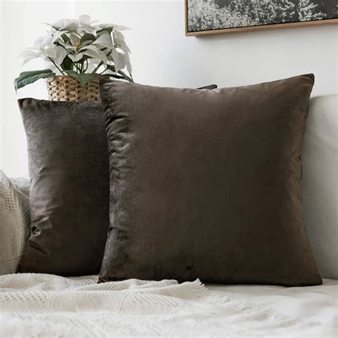 Miulee Decorative Velvet Cushion Covers Cm X Cm Square Throw