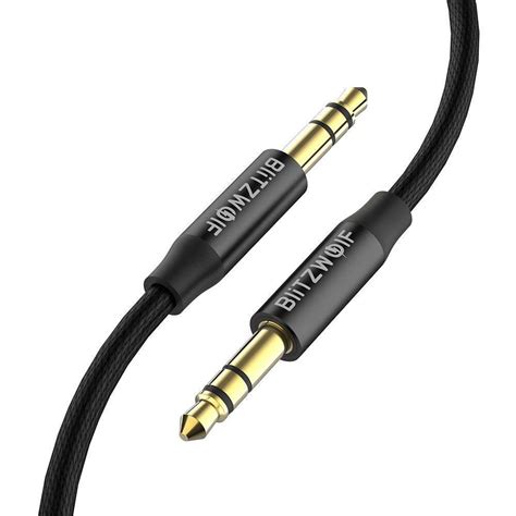 Kabel Mini Jack Mm Aux Blitzwolf Bw Aa M Czarny Mobilne