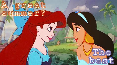 Princess Jasmine And Ariel In Love