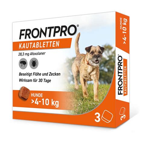 Frontpro Kautablette Gegen Zecken Und Fl He F R Hunde Kg St