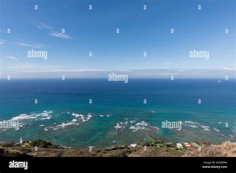 Beautiful aerial Diamond Head Lighthouse vista on Oahu, Hawaii Stock Photo - Alamy