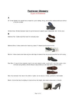 Footwear Glossary Types of Footwear / footwear-glossary-types-of ...