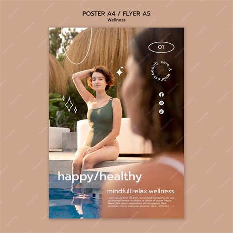 Free Psd Wellness Concept Poster Template