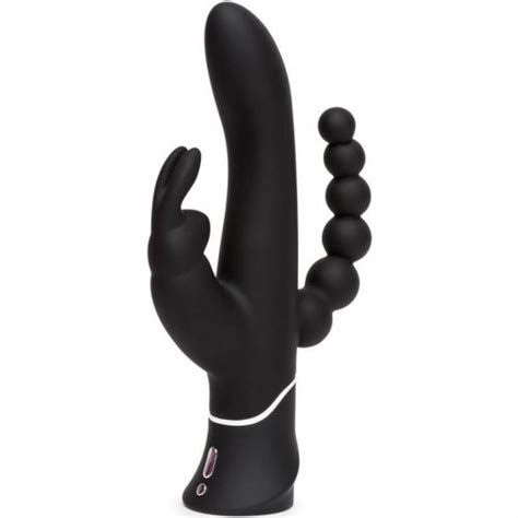 Happy Rabbit Triple Curve Rechargeable Rabbit Vibrator Black Sex