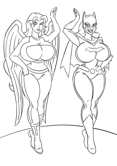 Rule 34 Art 2u Barbara Gordon Batgirl Dcau Hawkgirl Shayera Hol 4154055