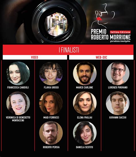 Giornalismo Investigativo Presentati I Finalisti Premio Morrione