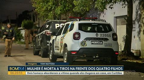 Mulher é Morta A Tiros Em Frente Aos 4 Filhos Dentro De Carro No Paraná