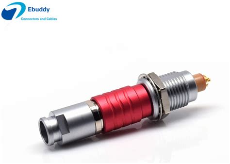 Red Color Lemo Circular Connectors Compatible B Series Plug Fgg Egg