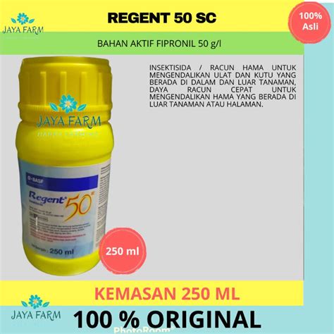 Jual REGENT 50 SC KEMASAN 100 ML INSEKTISIDA KONTAK SISTEMIK UNTUK