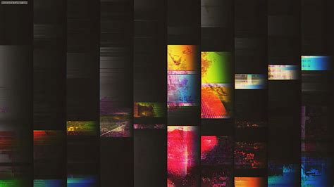 HD Wallpaper Glitch Text On Black Background Glitch Art Abstract