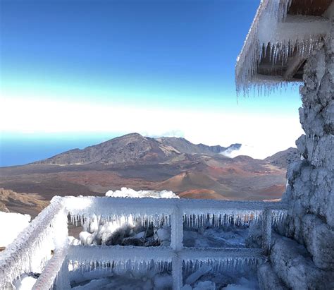 Haleakala Snow Storm February