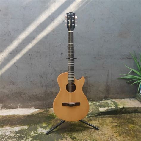 Jual Gitar Akustik Elektrik Marfill All Solid Neck Thru Natural