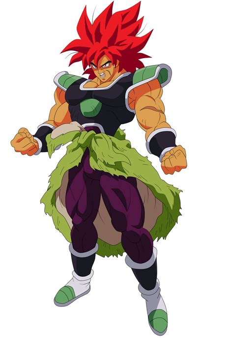 DBS Broly Super Saiyan God by DeBolt99 on DeviantArt