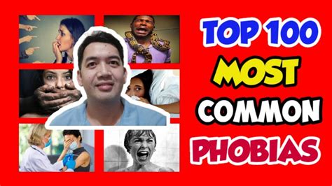 Top 100 Most Common Phobias Youtube