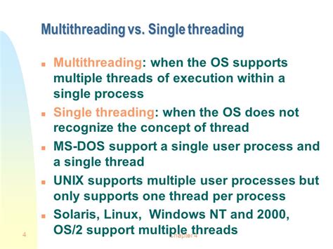 Threads Chapter 4 Threads Are A Subdivision Of Processes Ppt Video