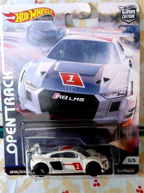 Hot Wheels Car Culture Open Track Audi R Lms White For Sale