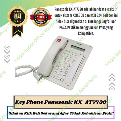 Jual Panasonic Key Master Pabx Kx At White Telpon Master At