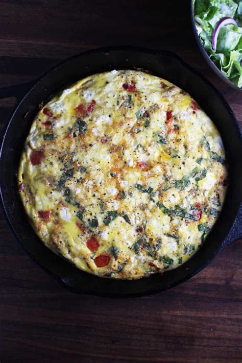 Easy Frittata Recipe With Goat Cheese And Sun Dried Tomatoes