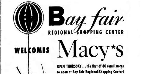 Bay Fair Shopping Center San Leandro Macys Grand Opening 1957