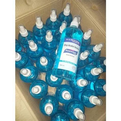 Ethyl Alcohol Solution Hand Sanitizer At Rs Bottle Alcohol Hand