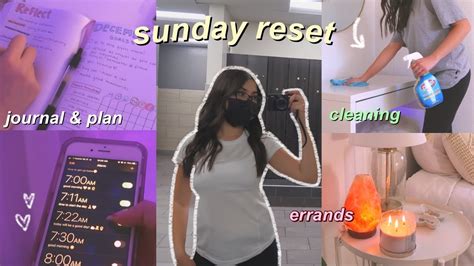 Sunday Reset Routine Cleaning Groceries Workout Planning Youtube