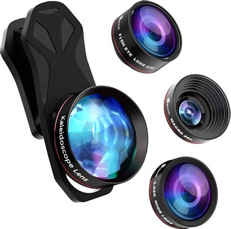 Selvim 3 In 1 Phone Camera Lens Kit 235 Fisheye Lens 25X Macro Lens