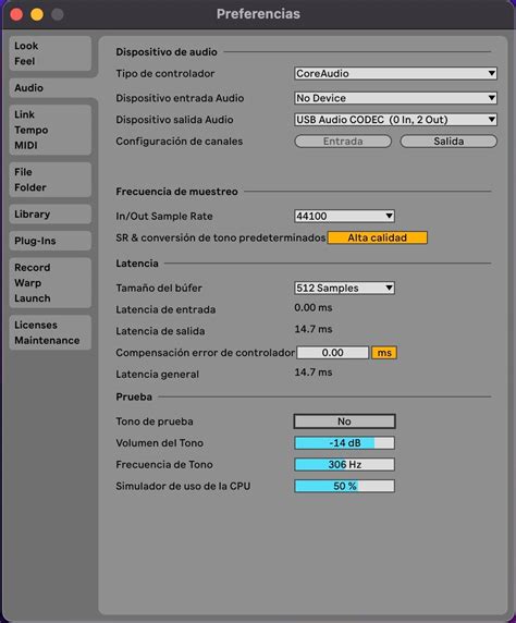 PREFERENCIAS de Audio en ABLETON Producción Online