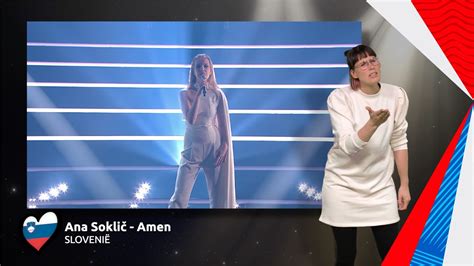 Ana Soklič Amen Slovenië 🇸🇮 Sign Dance Esc21 Youtube