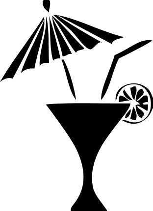 Coctail With Umbrella Drink Clipart Free Svg File For Members SVG