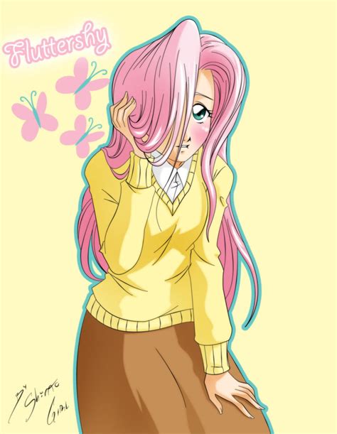 Fluttershy Humana By Shinta Girl On Deviantart