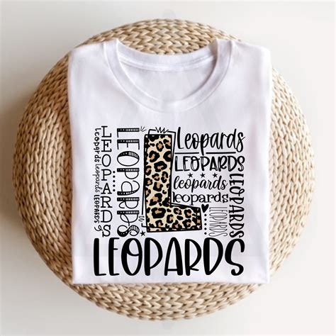 Leopard Typography Leopards Dtf Sublimation Transfer Up North